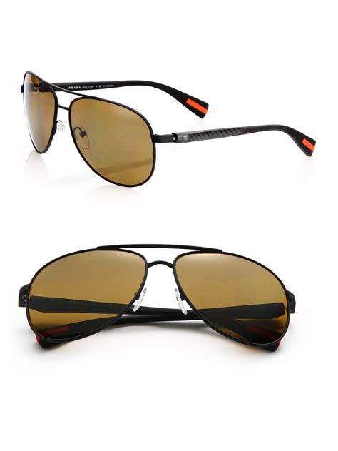 prada 62mm aviator sunglasses|prada aviator sunglasses men's.